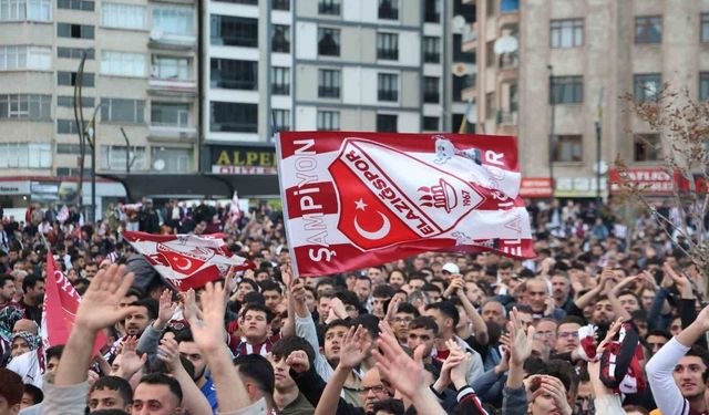 Elazığ'da Binlerce Taraftar, Dev Ekranda Maçı İzledi