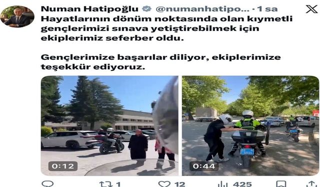 Elazığ'da YKS'ye Geciken Adayların İmdadına Polis Ekipleri Yetişti