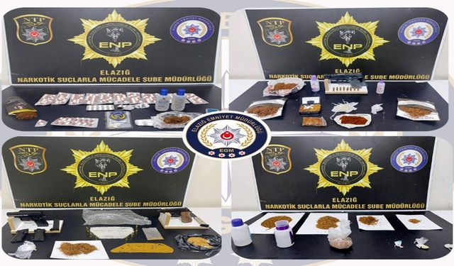 Elazığ’da Zehir Operasyonu: 17 Tutuklama