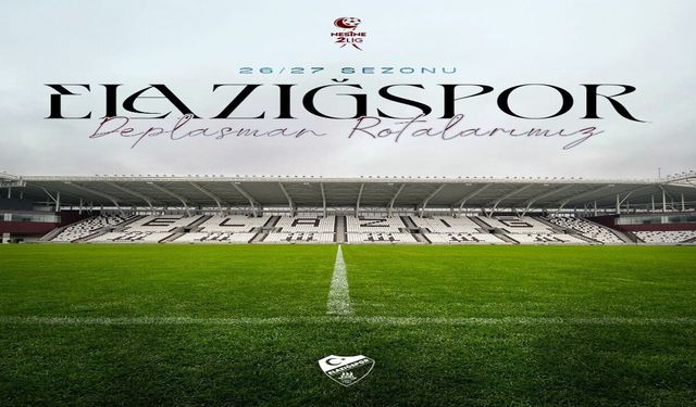 Elazığspor, Yeni Sezonda Deplasmanlarda 14 Bin 388 Kilometre Yol Kat Edecek