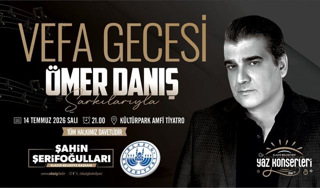 Ömer Danış Şarkıları Vefa Gecesinde Yankılanacak