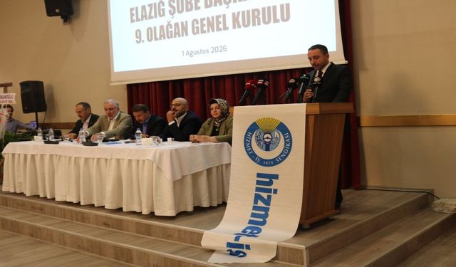 Hizmet-İş Elazığ'da Gökhan Arpa Güven Tazeledi