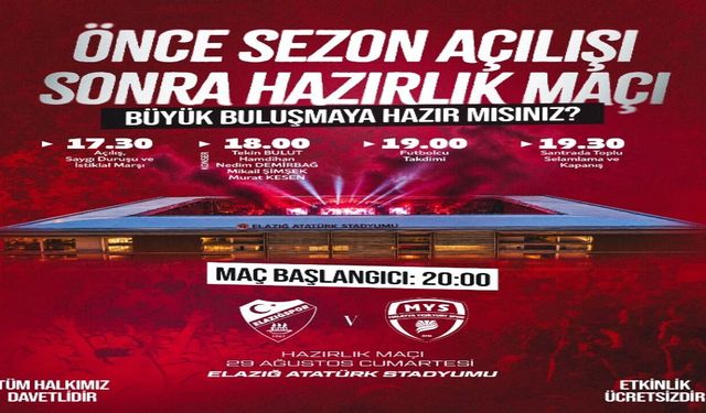 Elazığspor’dan Sezon Öncesi Taraftara Büyük Buluşma