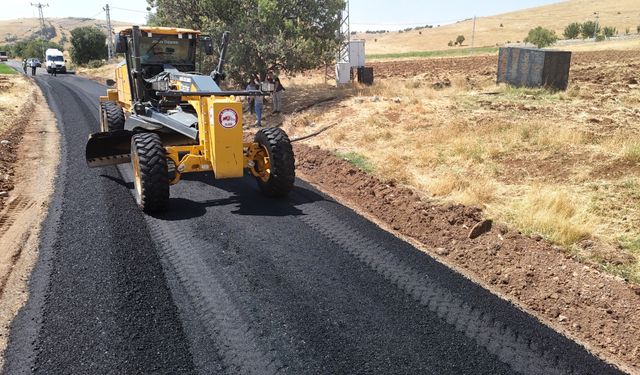 Taşçanak Köyü Yolunda BSK Asfalt Çalışması