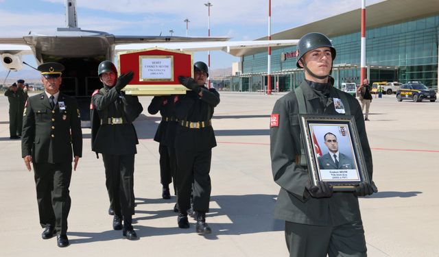 Şehit Coşkun Sevim’in Naaşı Elazığ’da Karşılandı