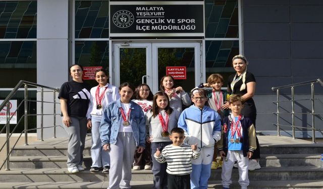 Malatya’da Elazığlı Yüzücülerden Başarılı Performans