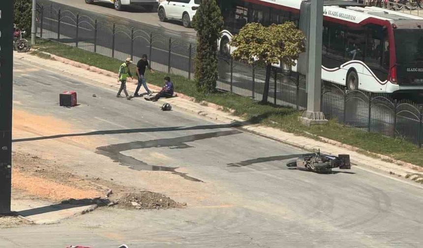 Elazığ’da Motosiklet Kazası: 1 Yaralı