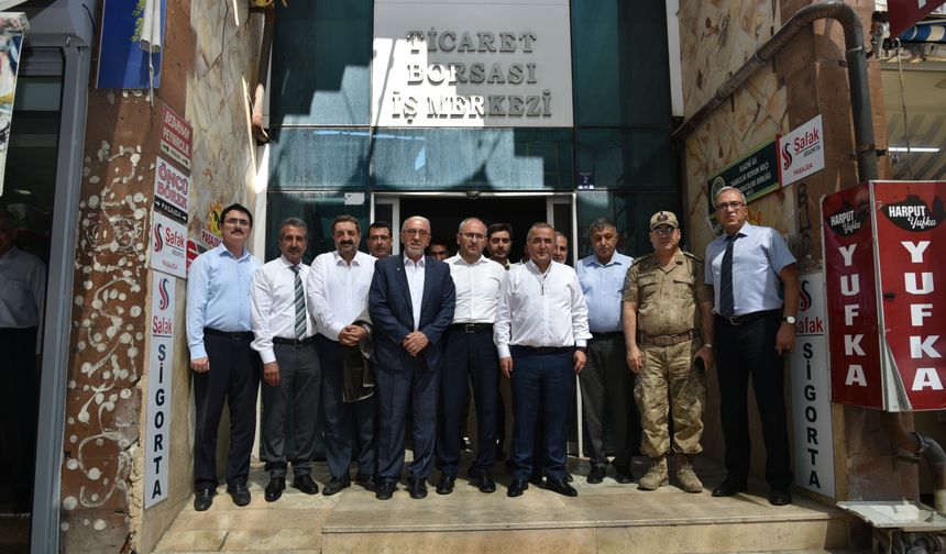 Elazığ İl Müftüsü İrfan Üstündağ’dan Ticaret Borsası’na Veda Ziyareti
