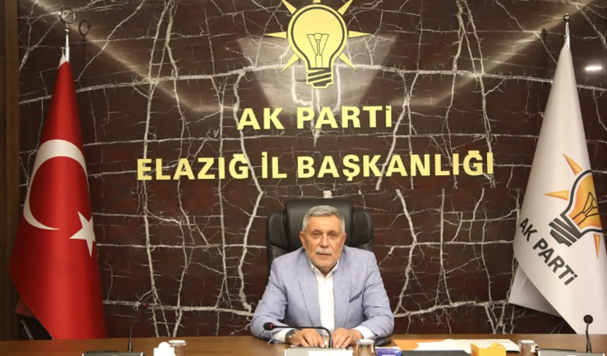 AK Parti Elazığ İl Başkanı Şerafettin Yıldırım İstifa Etti