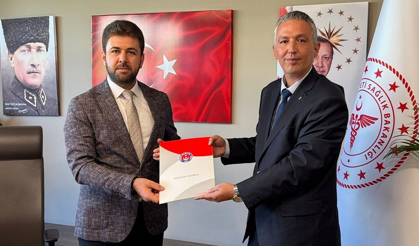 Türk Sağlık-Sen’den Fethi Sekin Şehir Hastanesi Başhekimine Ziyaret