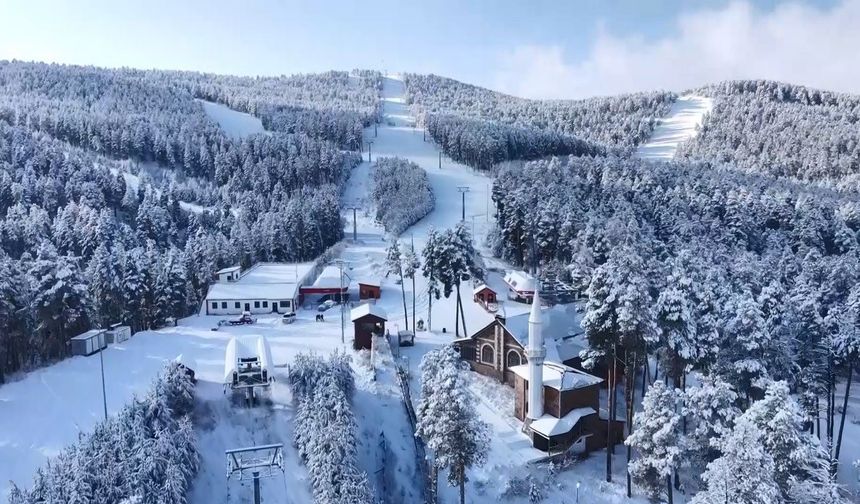 Beyaza Bürünen Sarıkamış Havadan Görüntülendi