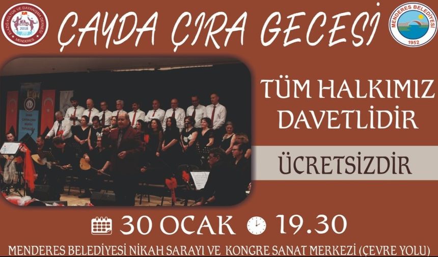 Menderes’te Elazığ Rüzgârı: Çayda Çıra Gecesi Düzenlenecek