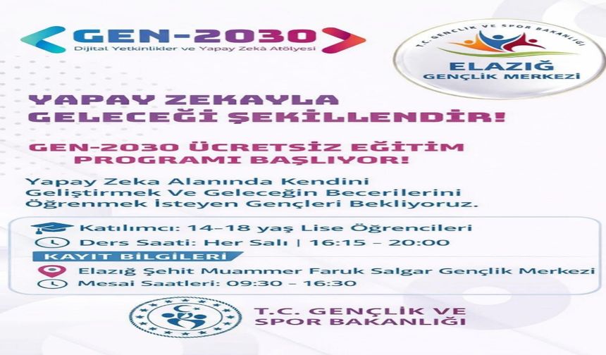 Elazığ’da GEN-2030 Eğitim Programı Başladı