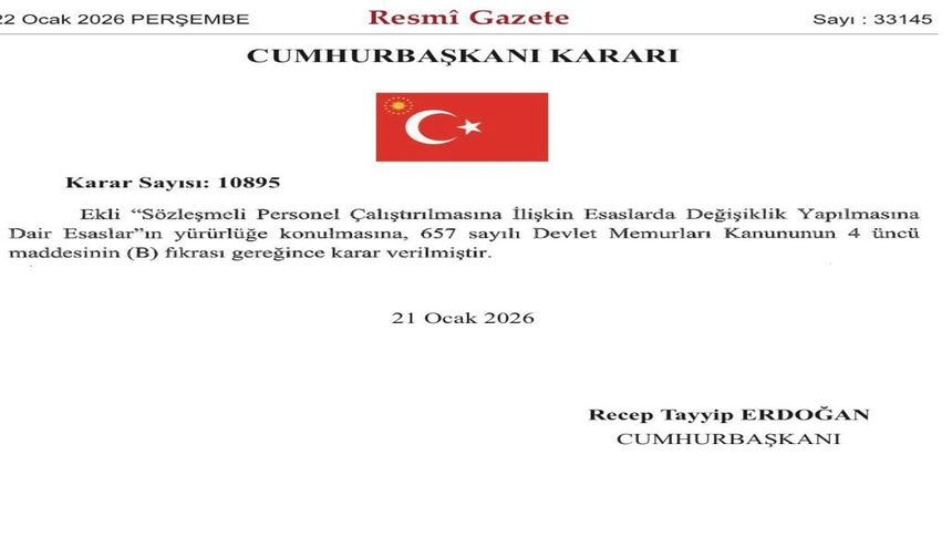 Sözleşmeli Personele Doğum Ve Evlat Edinme Sonrası Yarı Zamanlı Çalışma Hakkı Yürürlüğe Girdi