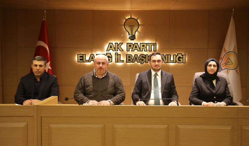 AK Parti Elazığ İl Yönetimi Haftalık Toplantıda Bir Araya Geldi