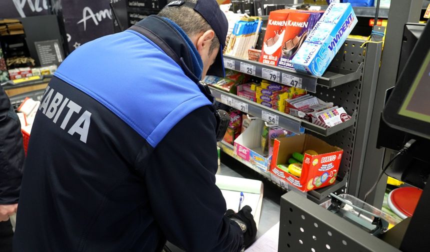 Zabıta Ekiplerinden Zincir Marketlere Denetim