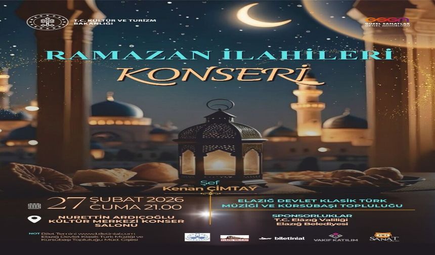 Elazığ’da Ramazan’a Özel İlahi Konseri