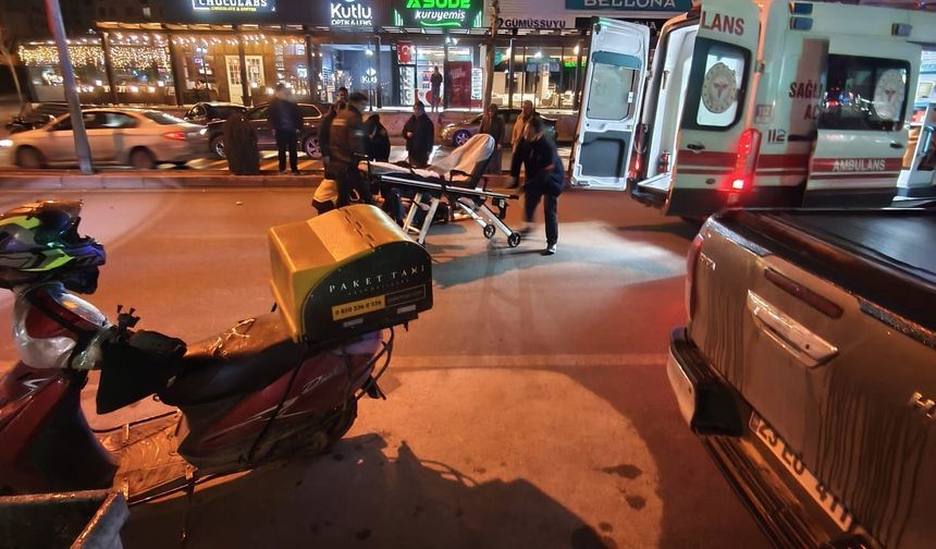 Çaydaçıra’da Trafik Kazası: Moto Kurye Hastaneye Kaldırıldı