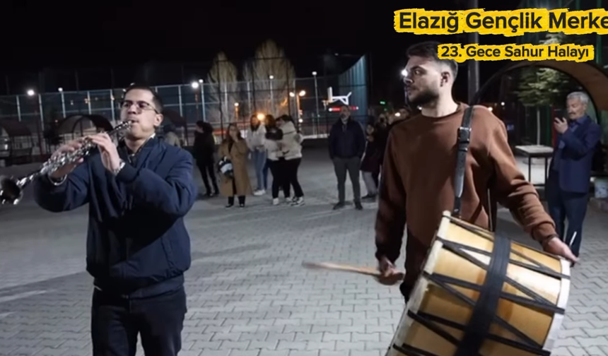 Elazığ’da 23. Gece Sahur Halayı Coşkusu