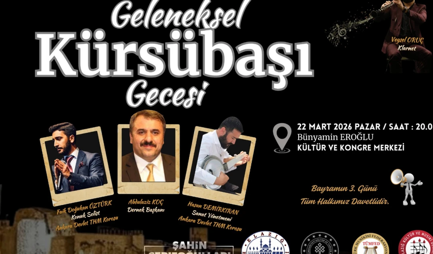 Elazığ Belediyesi’nden “Geleneksel Kürsübaşı Gecesi” Programı