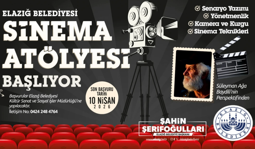 Elazığ Belediyesi Sinema Atölyesi Açılıyor