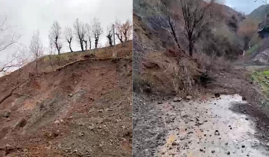 Elazığ'da Toprak Kayması