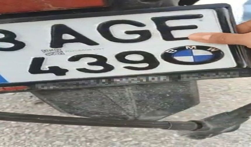 Elazığ'da plakayı kalemle boyayarak değiştiren sürücüye 220 bin lira ceza yazıldı