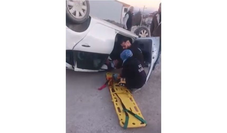 Elazığ'da Otomobil Takla Attı: 2 Yaralı