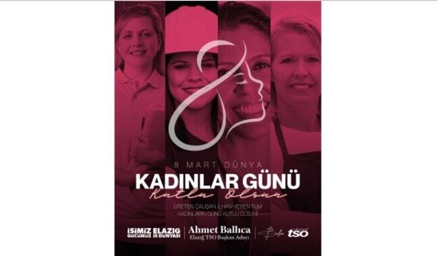 Elazığ İş Dünyası İçinde Kadın Elinin Çok Daha Fazla Olması Gerekir