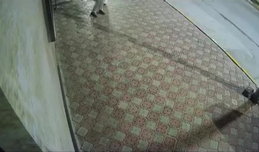 Elazığ'da Küllük Çalan Kadın Kameraya Yansıdı