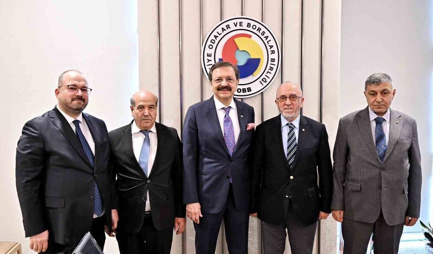 Başkan Dumandağ, TOBB Başkanı Hisarcıklıoğlu İle Bir Araya Geldi