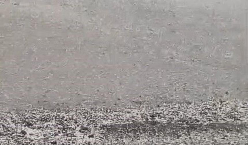 Elazığ'da Dolu Yağışı Etkili Oldu