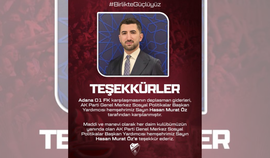 Hasan Murat Öz’den Elazığspor’a Deplasman Desteği