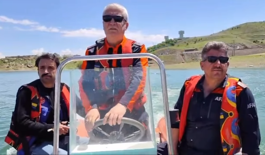 Keban Baraj Gölü’nde AFAD’dan Su Üstü Kurtarma Tatbikatı