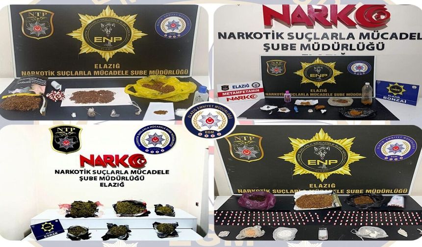 Elazığ'da Uyuşturucu Operasyonu: 30 Tutuklama