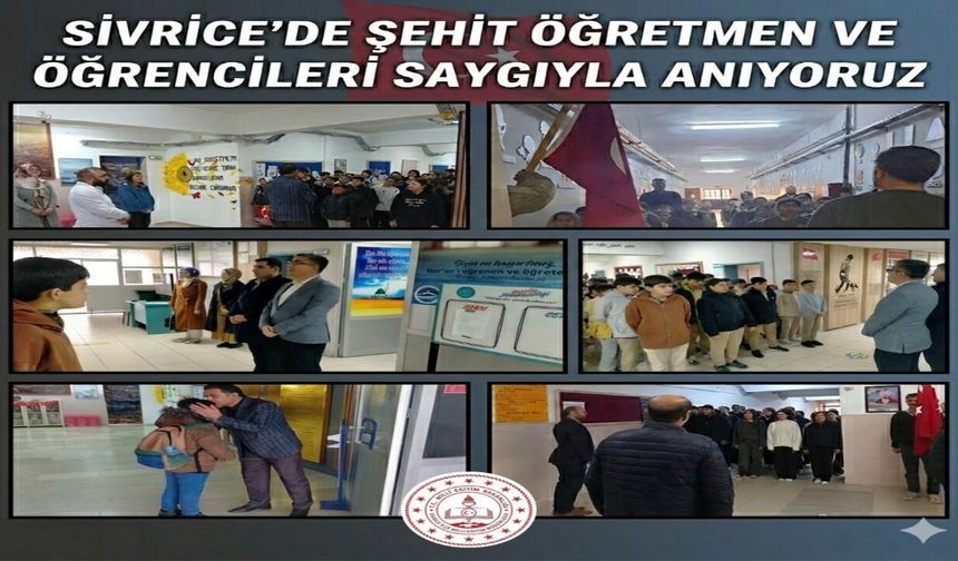 Sivrice’de Şehit Eğitimciler ve Öğrenciler İçin Vefa Programı