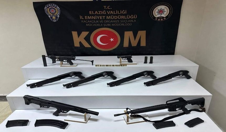 Elazığ'da 8 Adet Ruhsatsız Silah Ele Geçirildi: 1 Tutuklama
