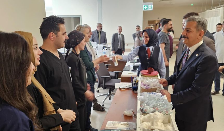Milletvekili Keleş’ten Şehir Hastanesi’nde Bayram Mesaisi
