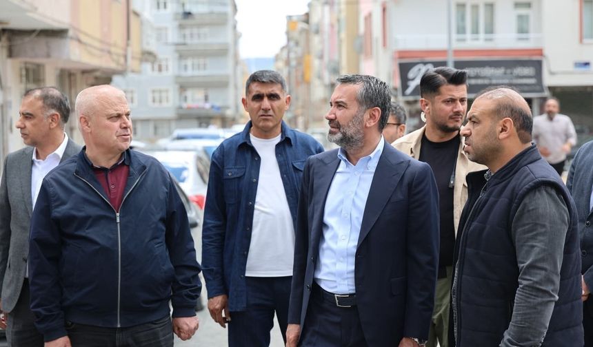 Başkan Şerifoğulları, Yol Yenileme ve Kaldırım Çalışmalarını İnceledi