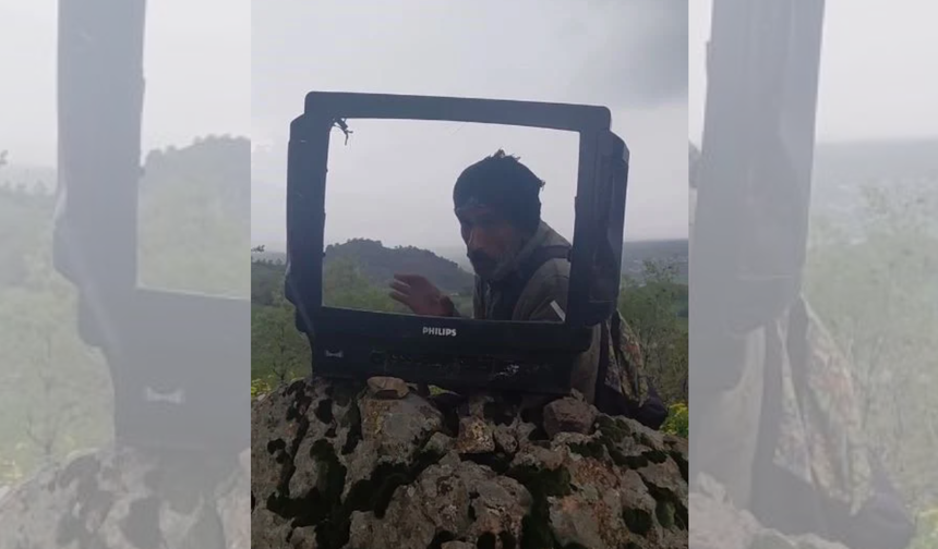 Elazığ'da Çoban, Kırık Televizyonla Hava Durumu Sunup Doluya Karşı Uyardı