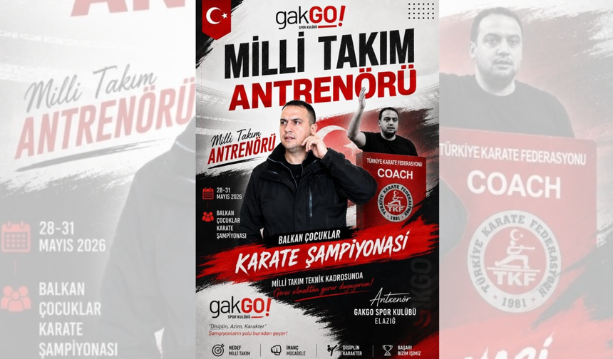 Elazığlı Polis Memuruna Antrenöre Milli Görev