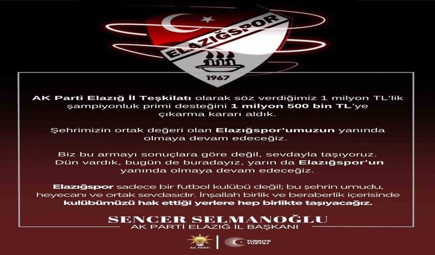 Başkan Selmanoğlu: 'Biz Bu Armayı Sadece Başarı Günlerinde Değil, Her Şartta Sevdayla Taşıyoruz'