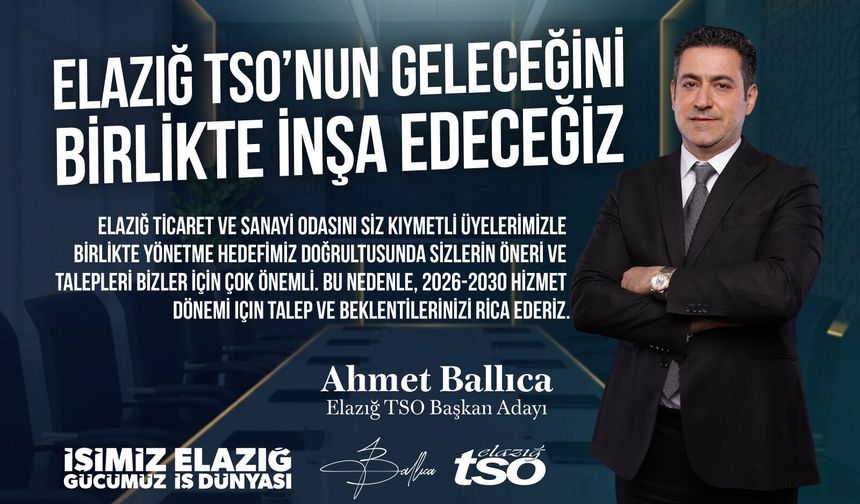 Ballıca’dan TSO Üyelerine Talep ve Beklenti Çağrısı