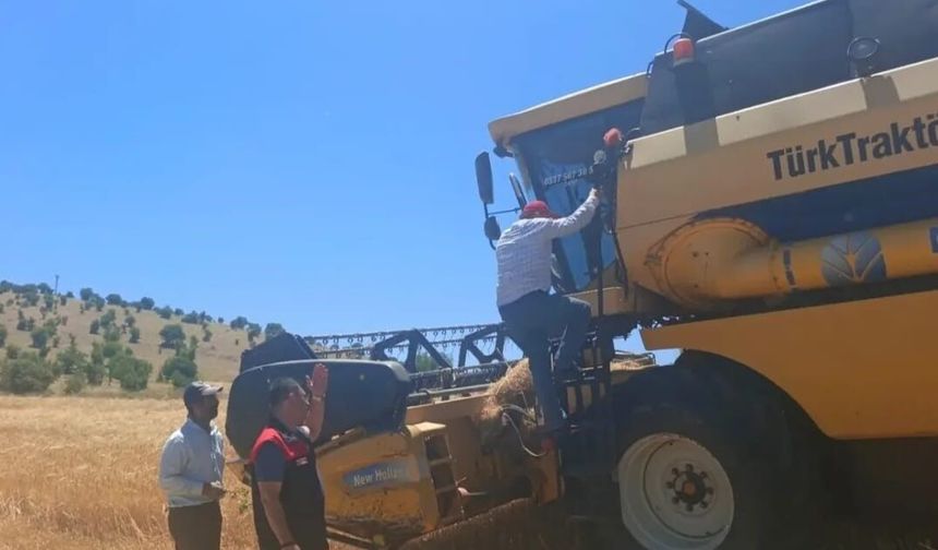 Ağın'da Biçerdöver ve Market Denetimleri Sürüyor