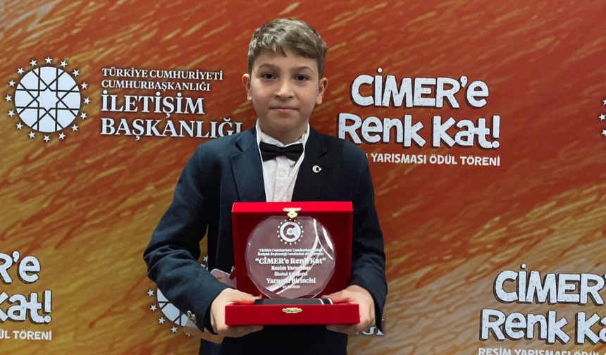 CİMER Resim Yarışmasında Türkiye Birinciliği Elazığ’a Geldi