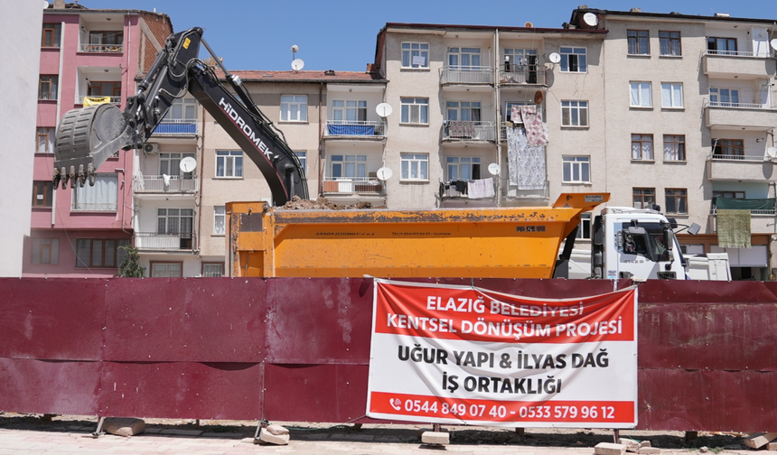 ELAZIĞ BELEDİYESİ KENTSEL DÖNÜŞÜM ÇALIŞMALARINA DEVAM EDİYOR