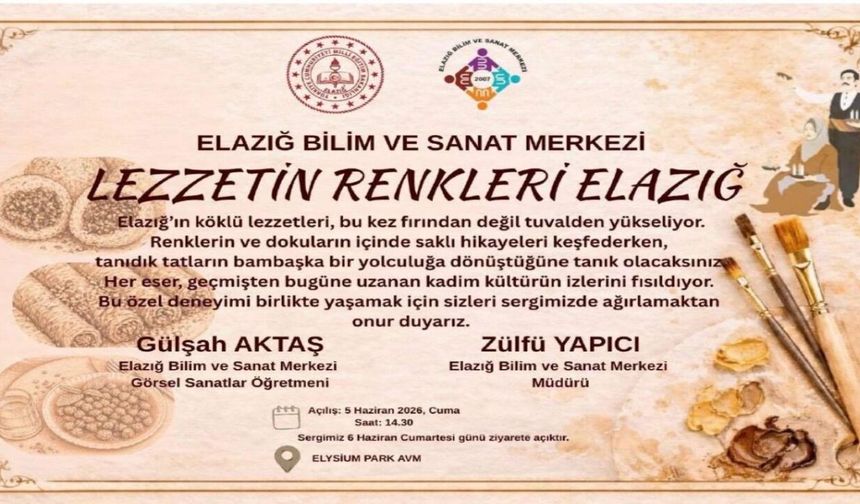 Elazığ BİLSEM’den “Lezzetin Renkleri” Sergisi
