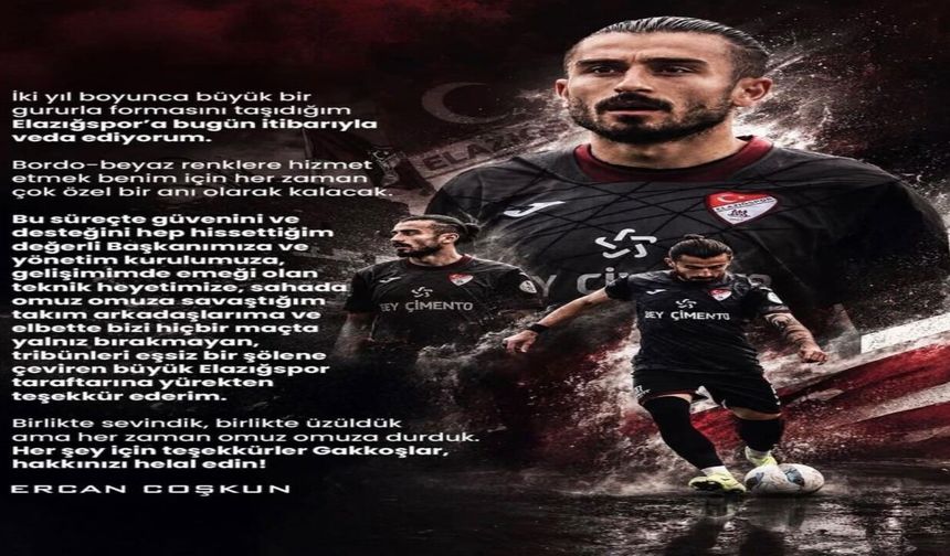 Ercan Coşkun Elazığspor'a veda etti