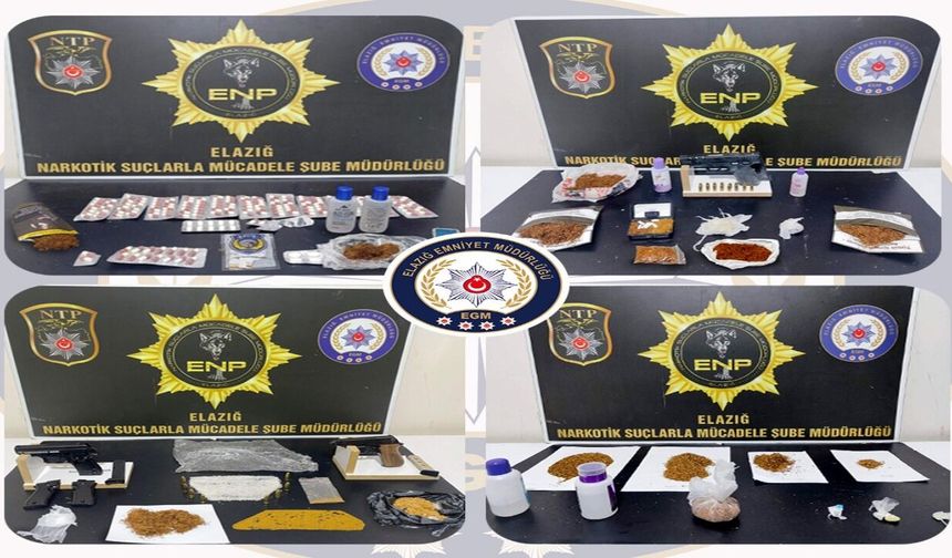 Elazığ’da Zehir Operasyonu: 17 Tutuklama