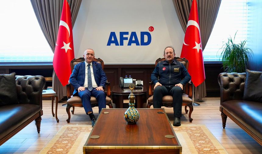Vali Numan Hatipoğlu’ndan AFAD Başkanı Ali Hamza Pehlivan’a Ziyaret